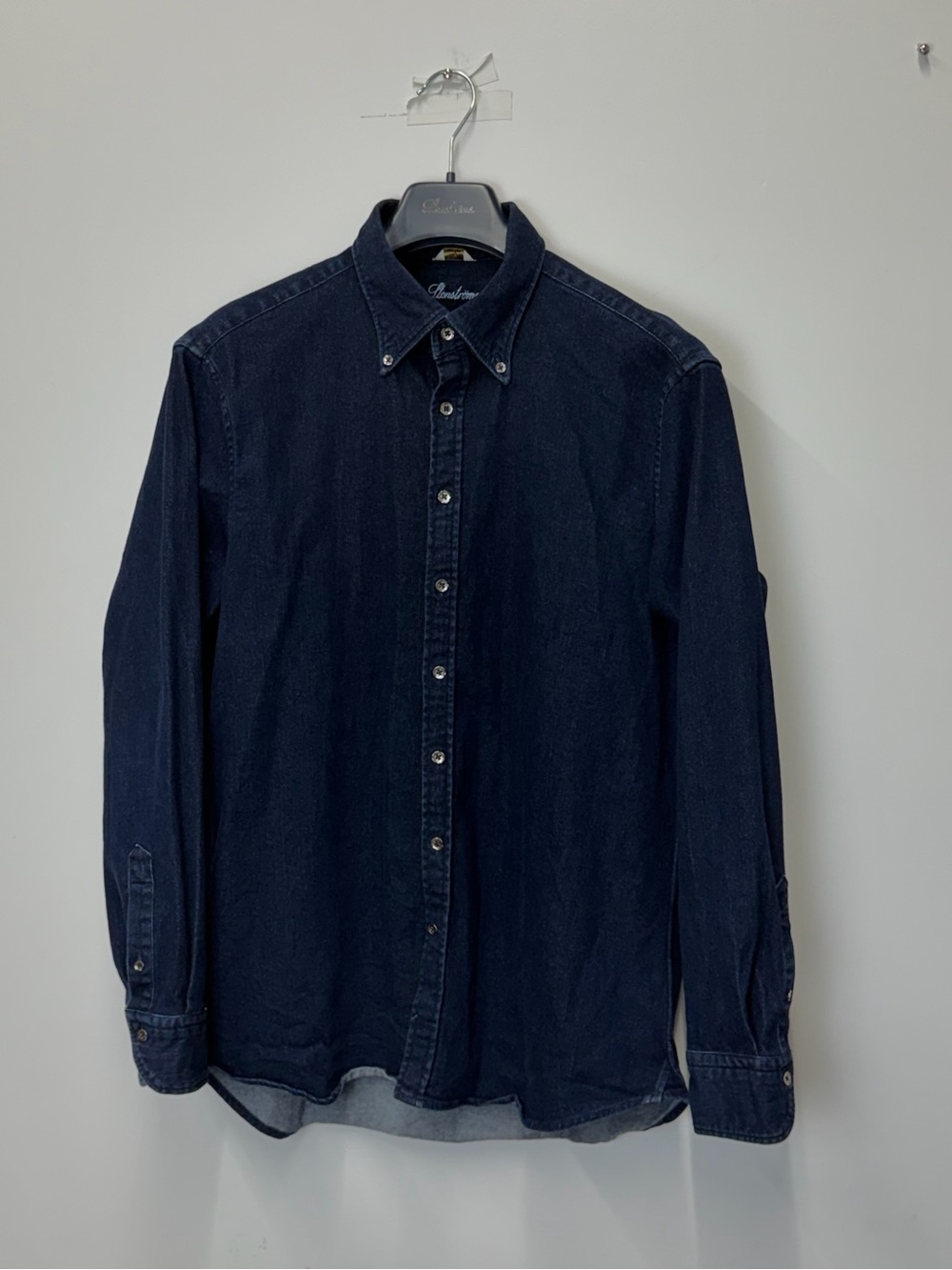 Stenströms - Navy Button-Down Denim Over Shirt
